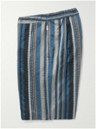Orlebar Brown - Mastiff Long-Length Striped Swim Shorts - Blue
