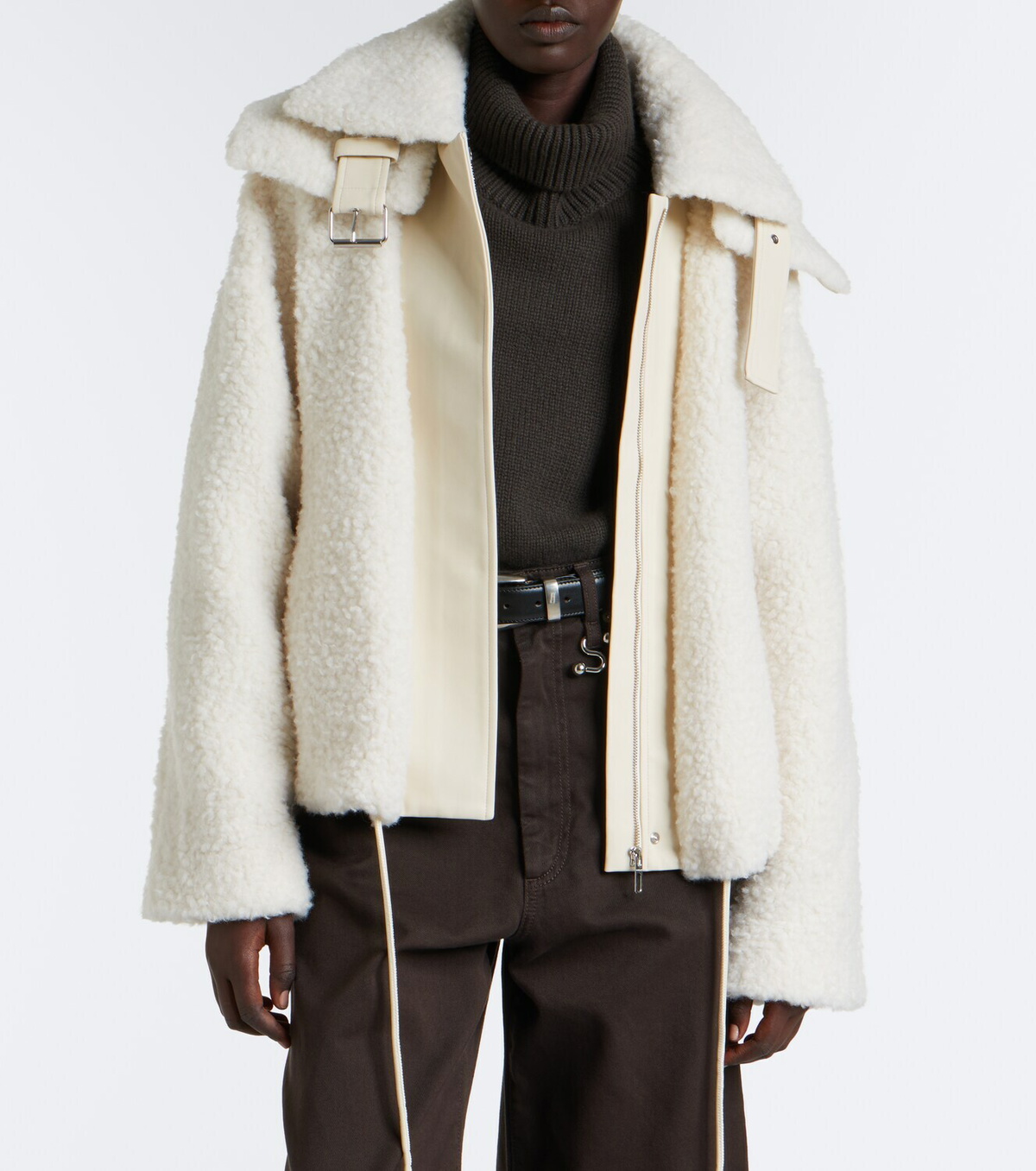 Sportmax Teddy-trimmed jacket