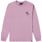 By Parra Men's Long Sleeve Cloudy Star T-Shirt in Lavender