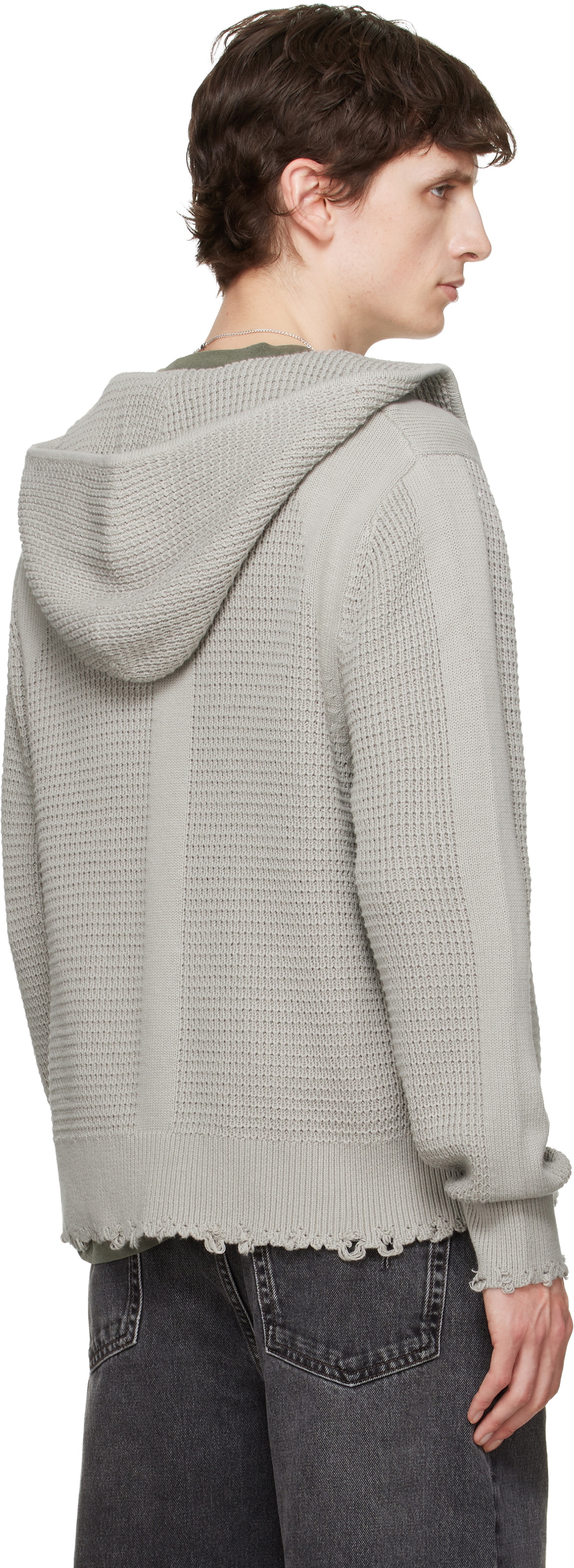 Won Hundred Gray Glasgow Knit Hoodie