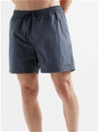 Nudie Jeans - Straight-Leg Mid-Length Recycled Swim Shorts - Blue
