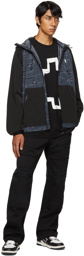 Marcelo Burlon County of Milan Black Nylon Windbreaker Jacket
