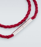 Bottega Veneta Knot sterling silver and leather bracelet