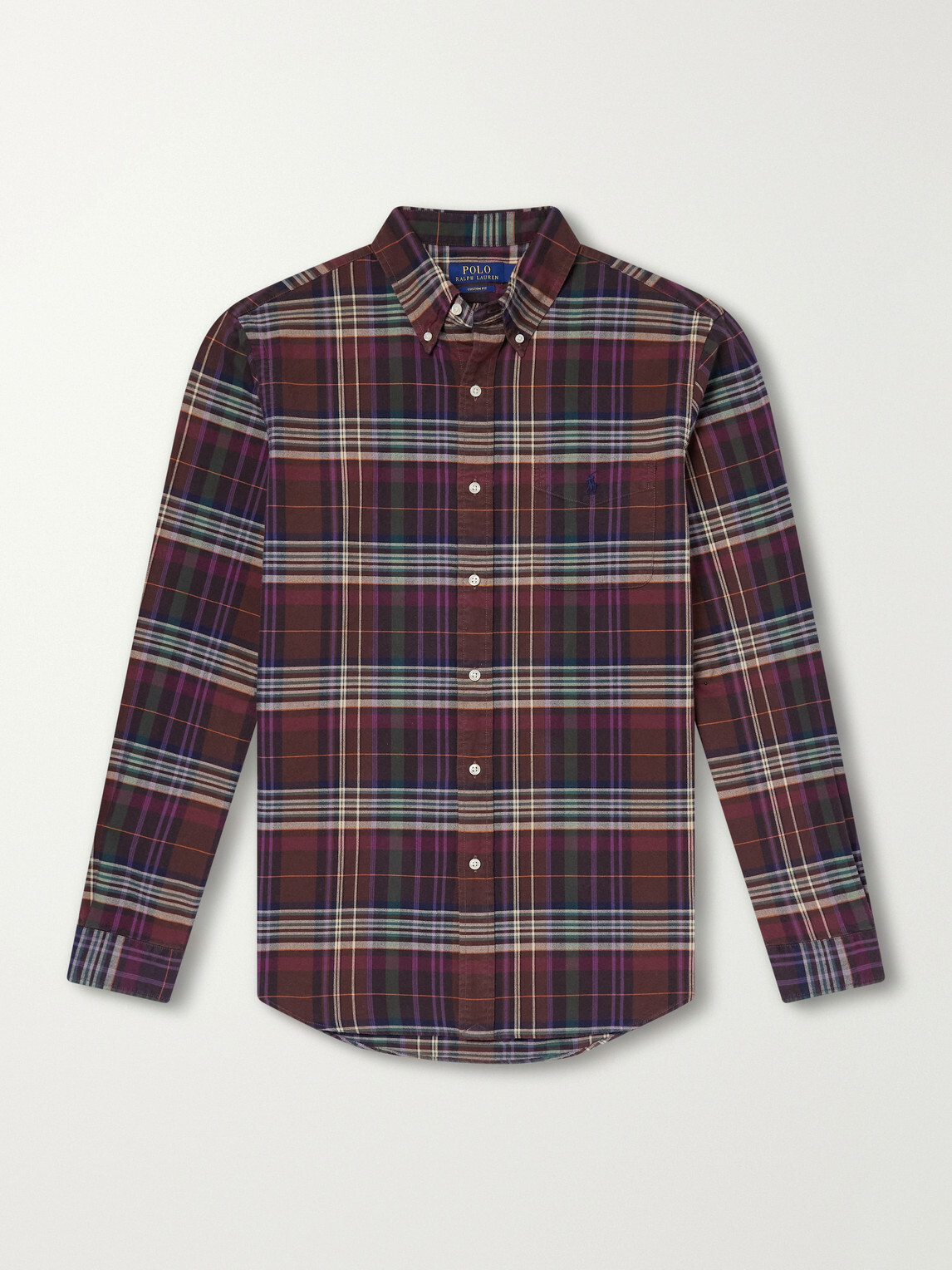 Polo Ralph Lauren - Button-Down Collar Logo-Embroidered Checked Cotton--Oxford Shirt - Red