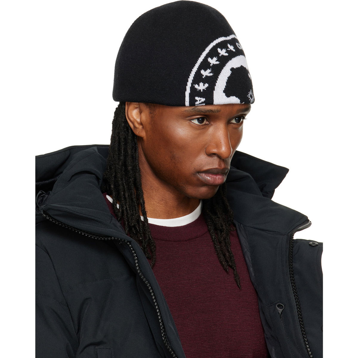 Canada Goose Black Arctic Contrast Beanie