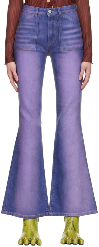Photo: AVAVAV Purple Flared Mom Jeans