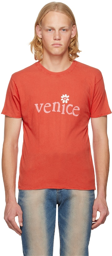 Photo: ERL Red 'Venice' T-Shirt