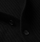 Club Monaco - Ribbed Wool Cardigan - Black