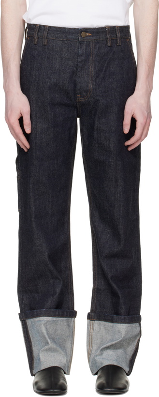 Photo: Entire Studios Indigo Cuff Jeans