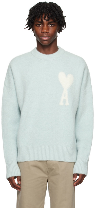 Photo: AMI Paris Blue Ami De Cœur Sweater