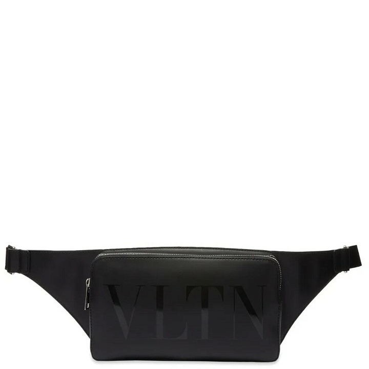 Photo: Valentino Men's VLTN Leather Waist Bag in Nero