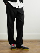 Valentino Garavani - Chromathon Logo-Print Perforated-Leather Sneakers - Black
