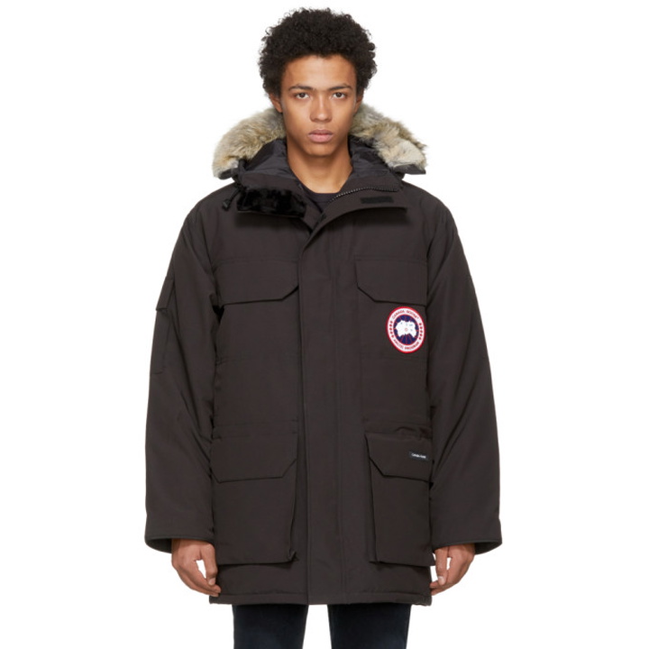 Photo: Canada Goose Black Down and Fur Expedition Parka