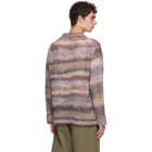 Acne Studios Multicolor Striped Open Weave Sweater