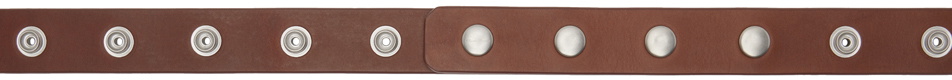 Rick Owens Brown Porterville Snap Belt