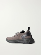 Berluti - Shadow Leather-Trimmed Mesh Sneakers - Gray