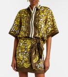Alémais Mona floral hemp shirt