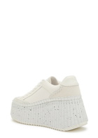 Chloe Nama Panelled Leather Flatform Sneakers White
