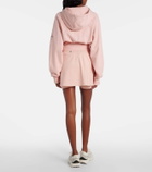 Adidas by Stella McCartney Cropped cotton fleece sweatshirt