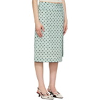 Marni Green Polka Dots Midi Skirt