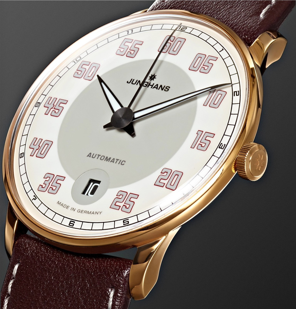 Junghans Meister Driver Automatic 38mm Gold Tone Stainless Steel