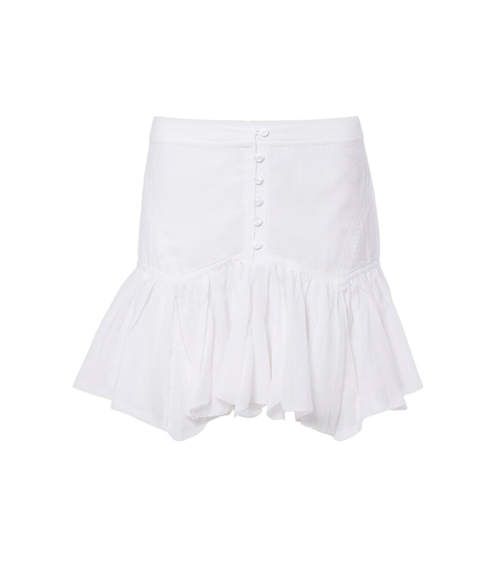 Photo: Marant Etoile Daneen ruffled cotton-blend miniskirt