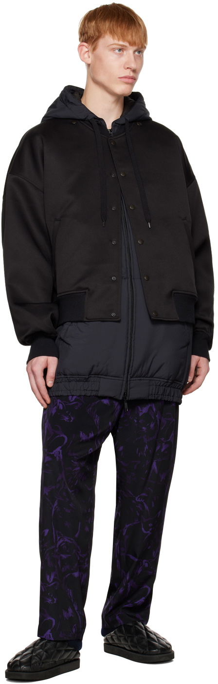 Y's Black Back Pocket Coat