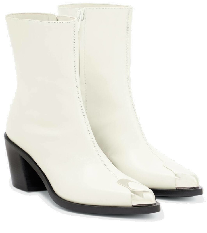 Photo: Alexander McQueen Embellished leather ankle boots
