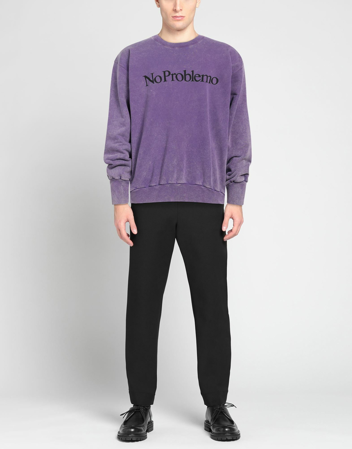 Aries Mens Sweatshirt in Purple