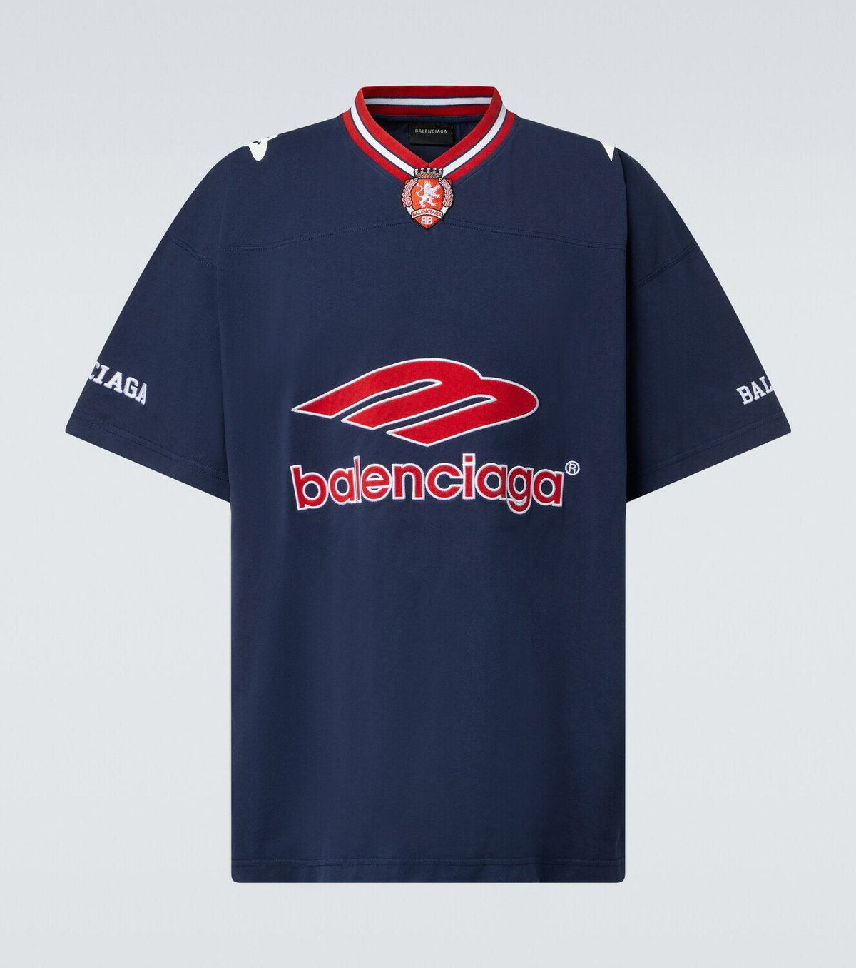 Balenciaga Logo oversized cotton jersey T-shirt