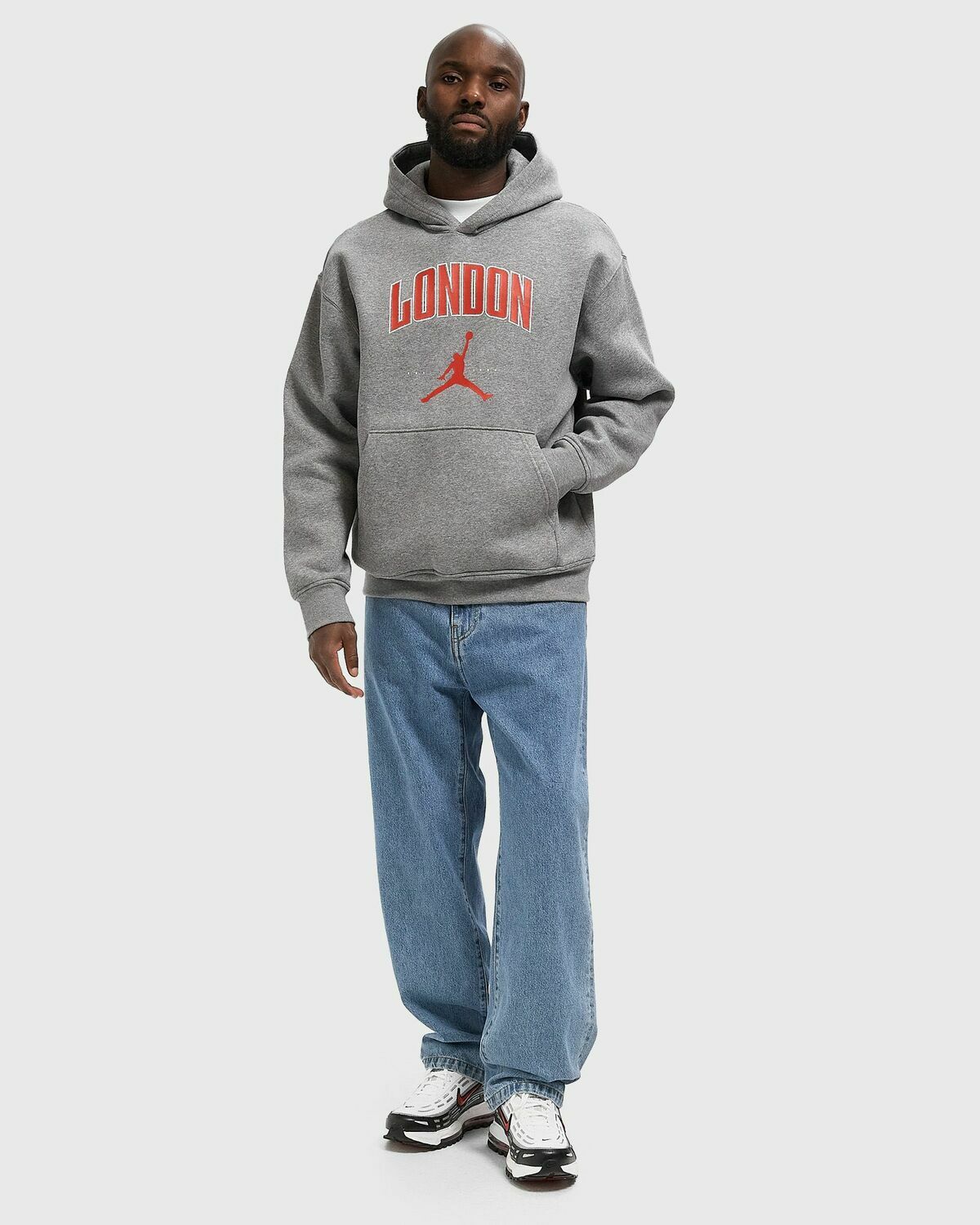 Jordan LONDON CITY HBR FLC PO Grey Mens Hoody