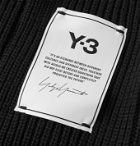 Y-3 - Logo-Appliquéd Ribbed Wool Beanie - Black