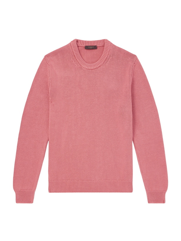 Photo: Slowear - Slim-Fit Cotton Sweater - Pink