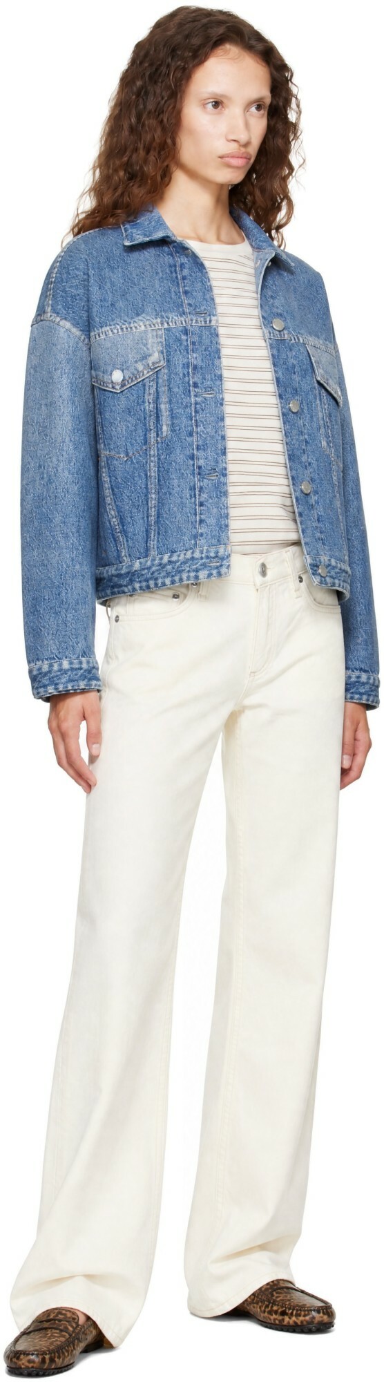 rag & bone Blue rb Miramar Mallow Trucker Jacket