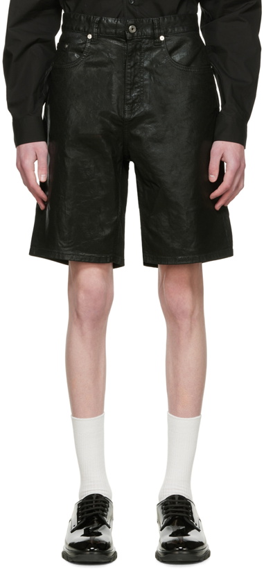 Photo: Just Cavalli Black Cotton Shorts