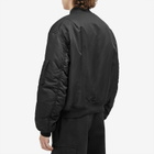 Alexander McQueen Men's MA-1 Bomber Jacket in Black