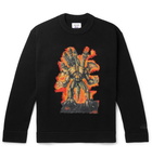 Acne Studios - Monster in My Pocket Konor Cotton and Wool and Cashmere-Blend Intarsia Sweater - Black