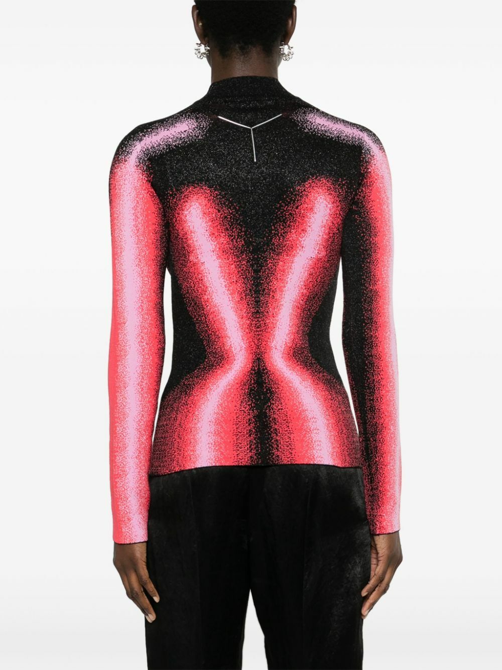 Y/Project Pink Gradient-Jacquard Sweater Y/Project