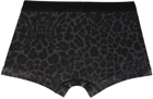 TOM FORD Gray Leopard Boxer Briefs