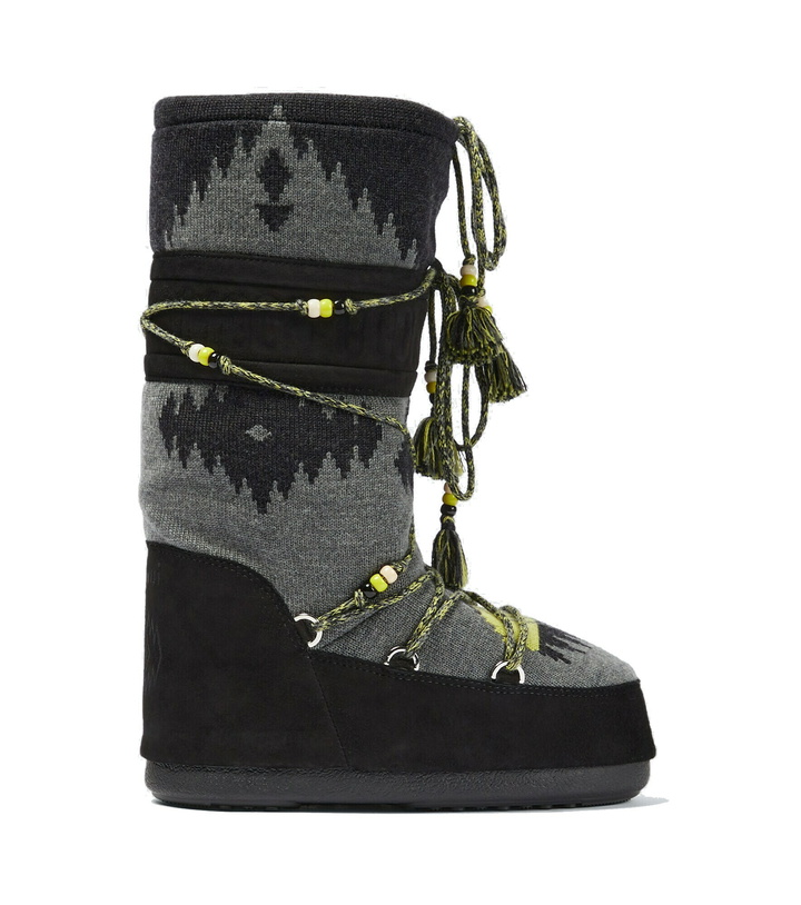 Photo: Alanui - x Moon Boot Icon jacquard boots