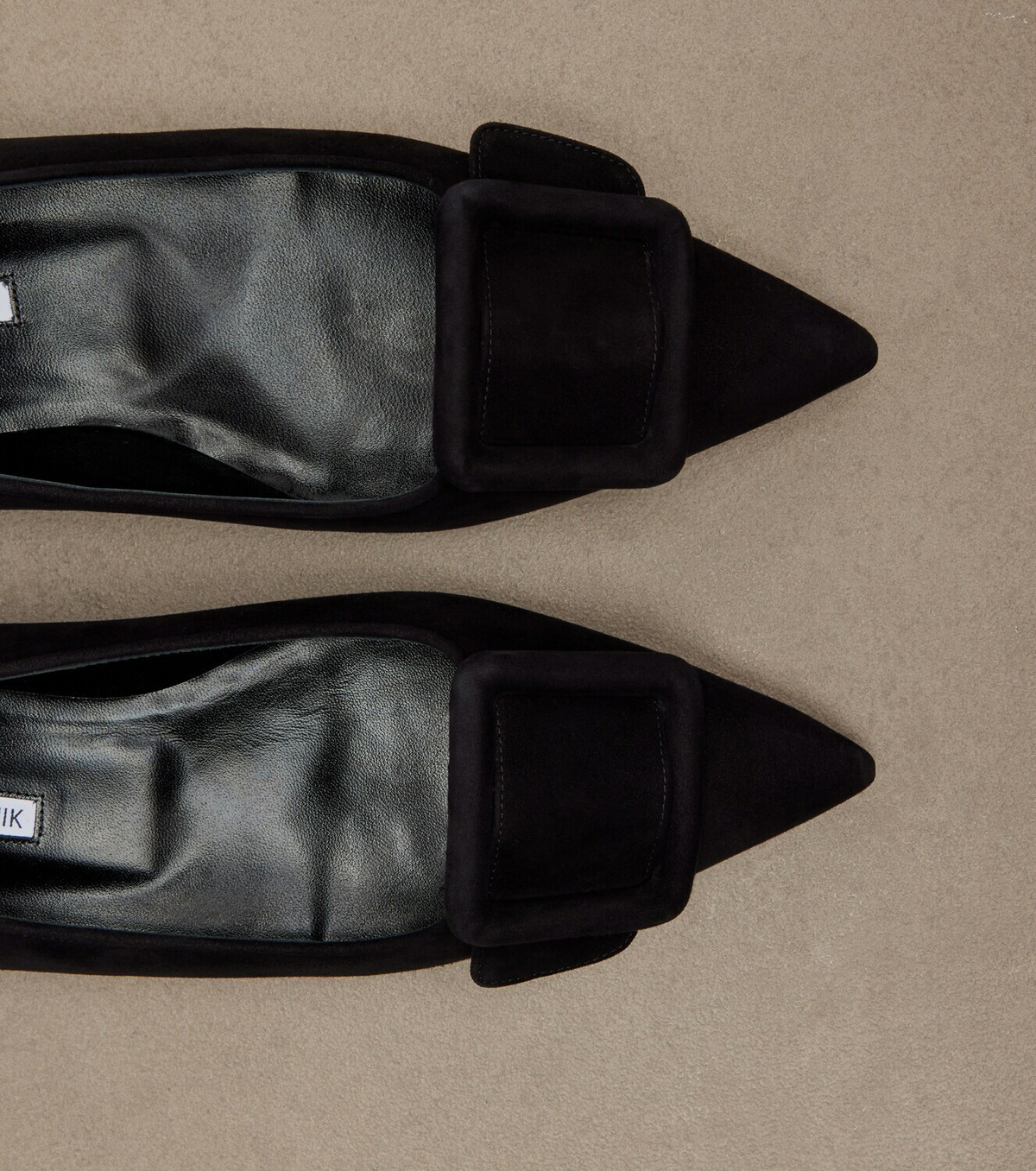 Manolo Blahnik Maysale suede ballet flats