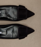 Manolo Blahnik Maysale suede ballet flats