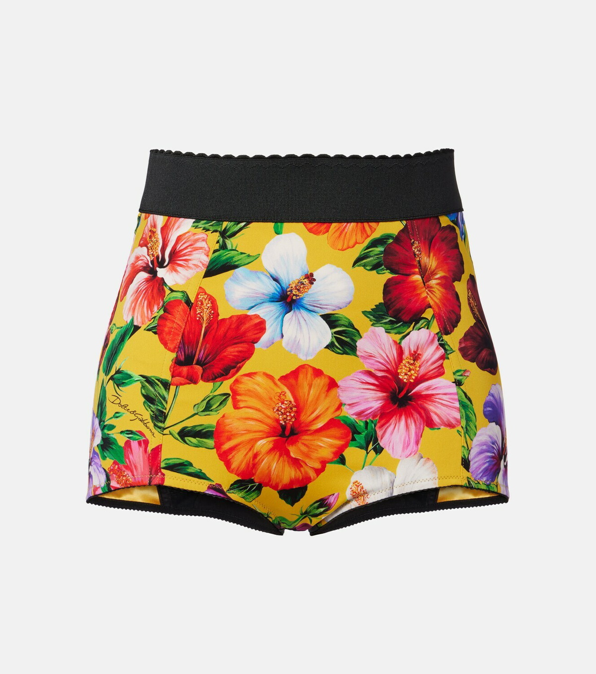Dolce&Gabbana Floral silk-blend shorts