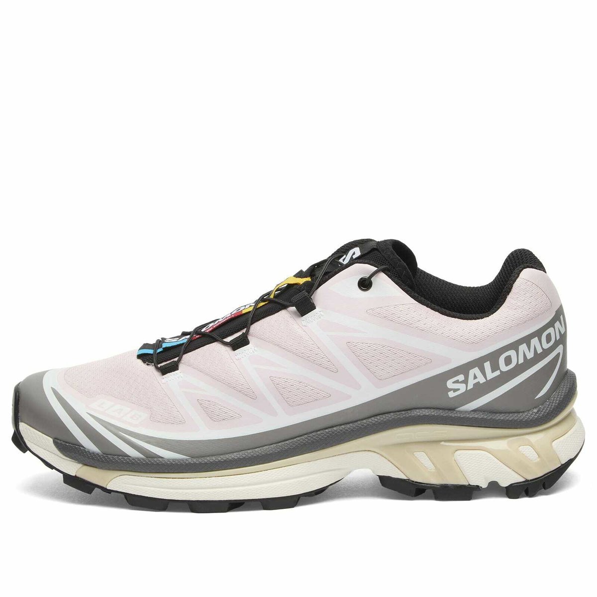 Salomon Women's XT-6 Sneaker in Cloudburst/Icy Pink/Tapioca