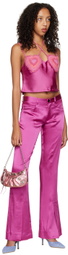 Marco Rambaldi Pink Flared Trousers