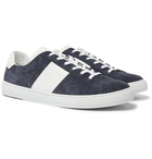 Paul Smith - Hansen Leather-Trimmed Suede Sneakers - Blue