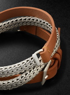 John Hardy - Icon Silver and Leather Wrap Bracelet