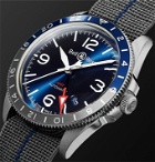 Bell & Ross - BR V2-93 GMT Automatic 41mm Steel Watch - Blue