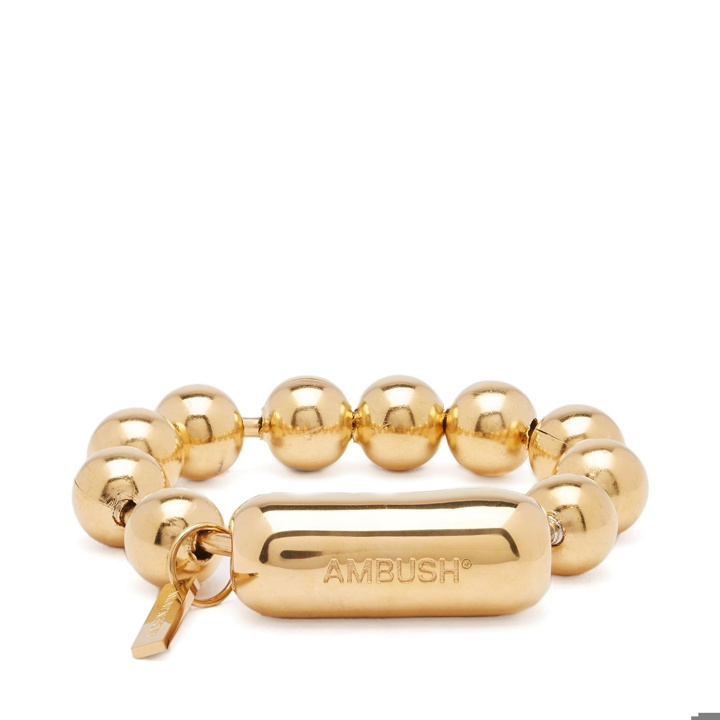 Photo: Ambush Men's Ball Chain Bracelet in Gold