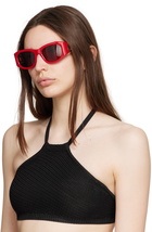 Ferragamo Red Hardware Sunglasses